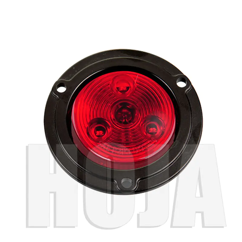 2" LED Round Marker and Clearance Lt, Flange Mount