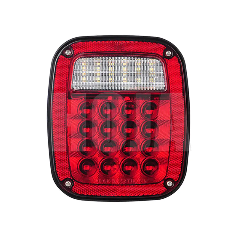 JEEP-Style LED Combo Tail Light STT &amp; Back Up, Low Depth