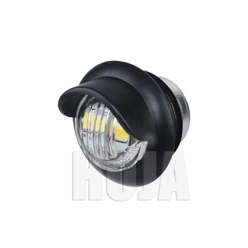 3/4" Mini Round LED License Plate Light with Hooded Grommet