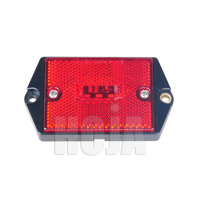 Rectangular Surface Mount LED Marker Clearance Light with Reflex