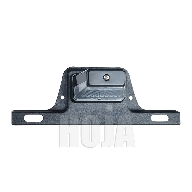 LED License Plate Light with Bracket, Black Plastic or Steel