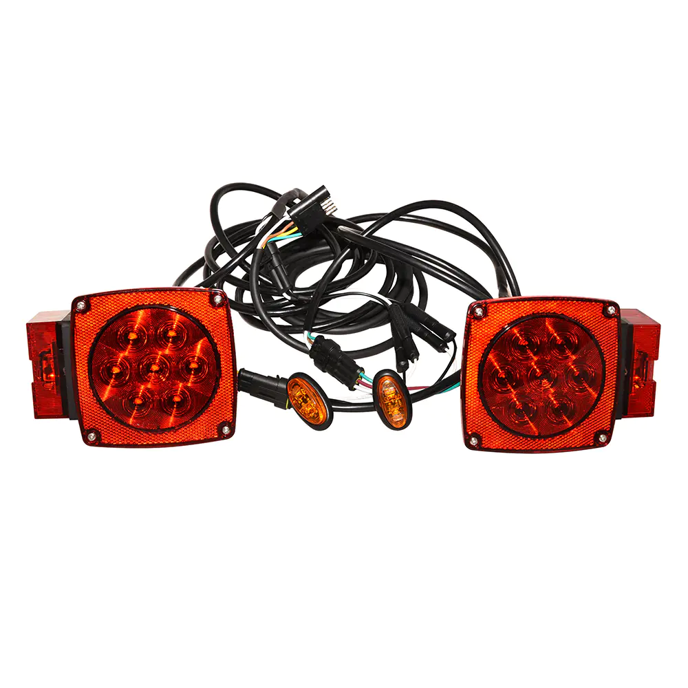 LED Lights and Wire Harness Assembly Kit for Trailer & Truck Beds
