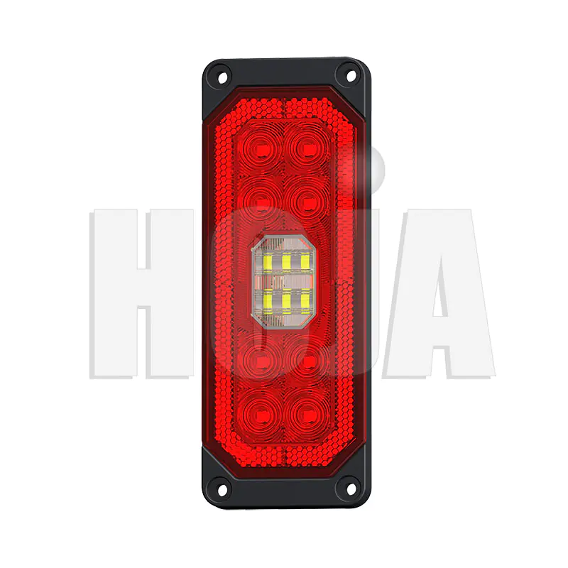 2.75" x 7.45" Rectangular LED Combo Tail Light, Surface  Mount