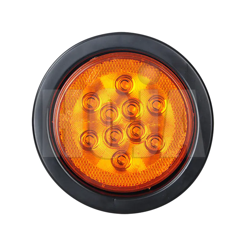 4" Round LED Light Stop/Tail/Turn w/ Reflex Lens