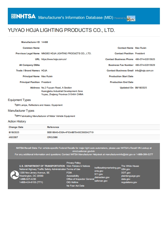 DOT Registration